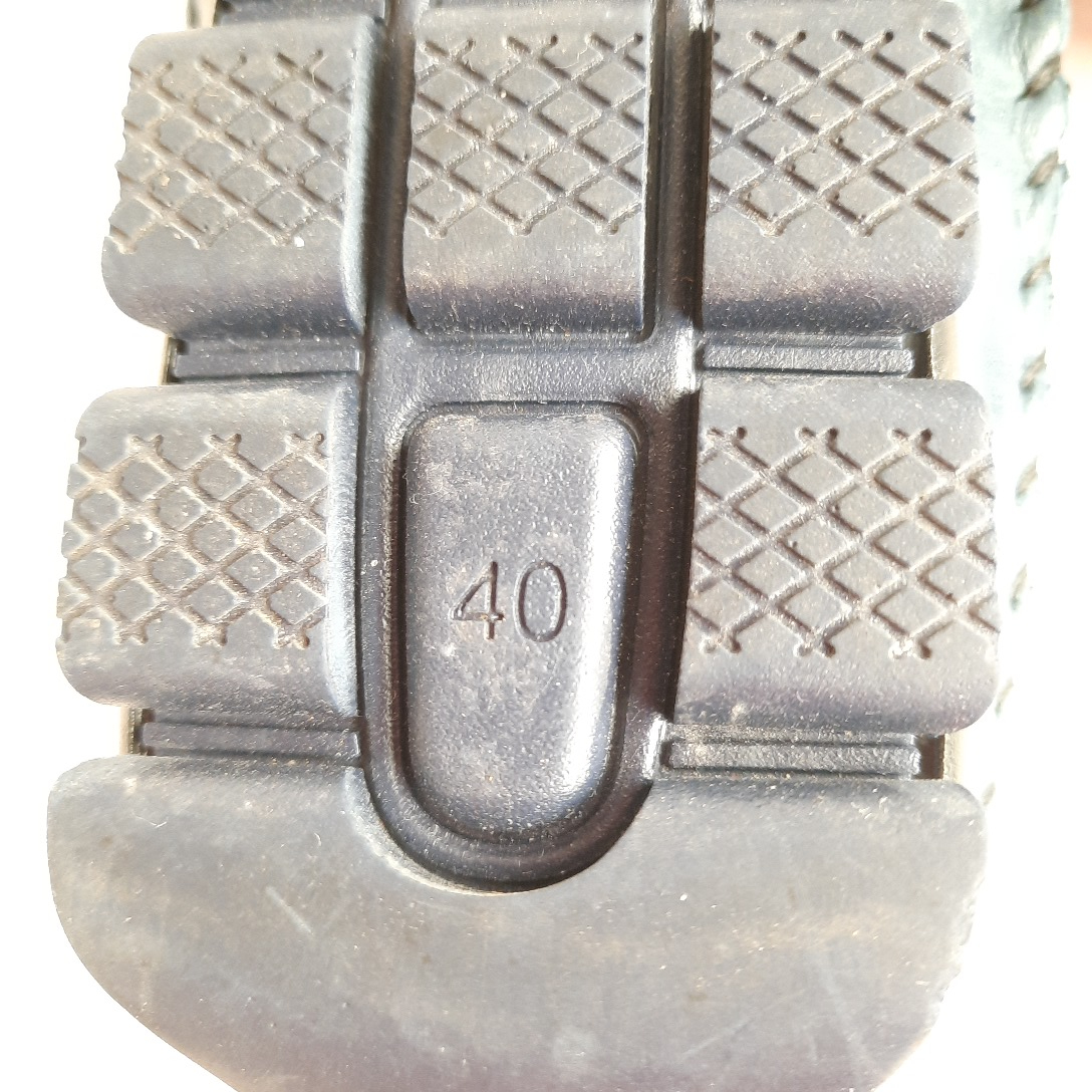 Mocassins Gemini bleu pétrole T40 semelles antidérapantes Très bon état - Vue 4 - 
